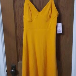 Wild Fable Yellow Sundress Sweetheart Neckline Sleeveless